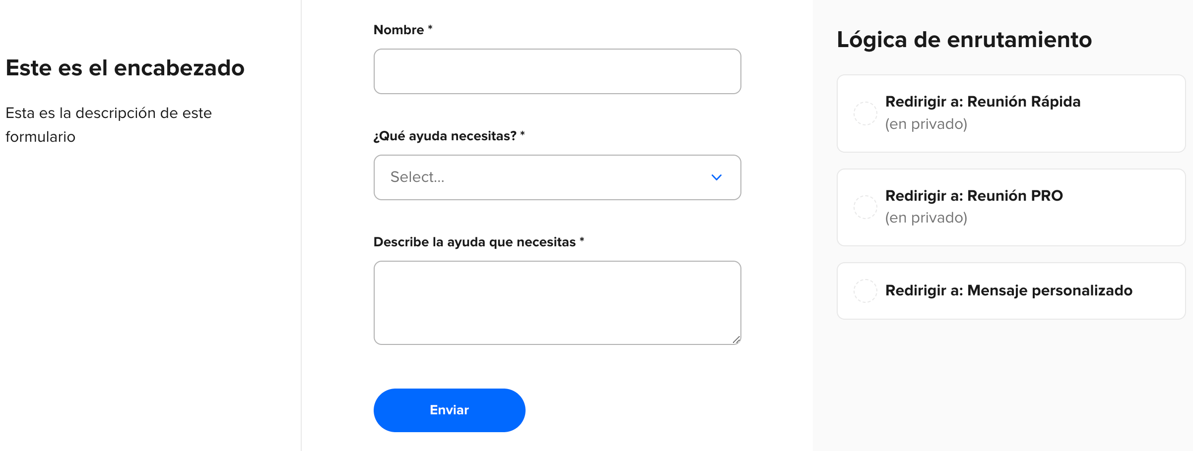Formularios de Enrutamiento