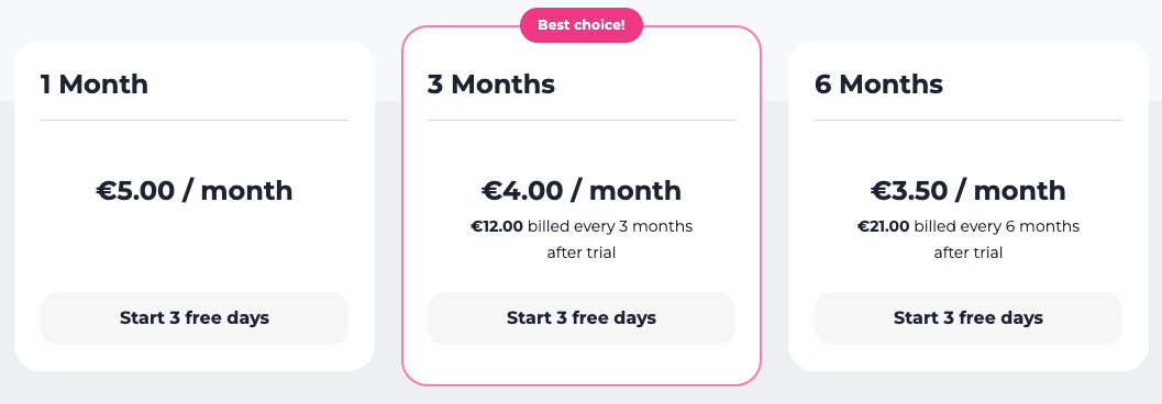 Precios de ClearVPN