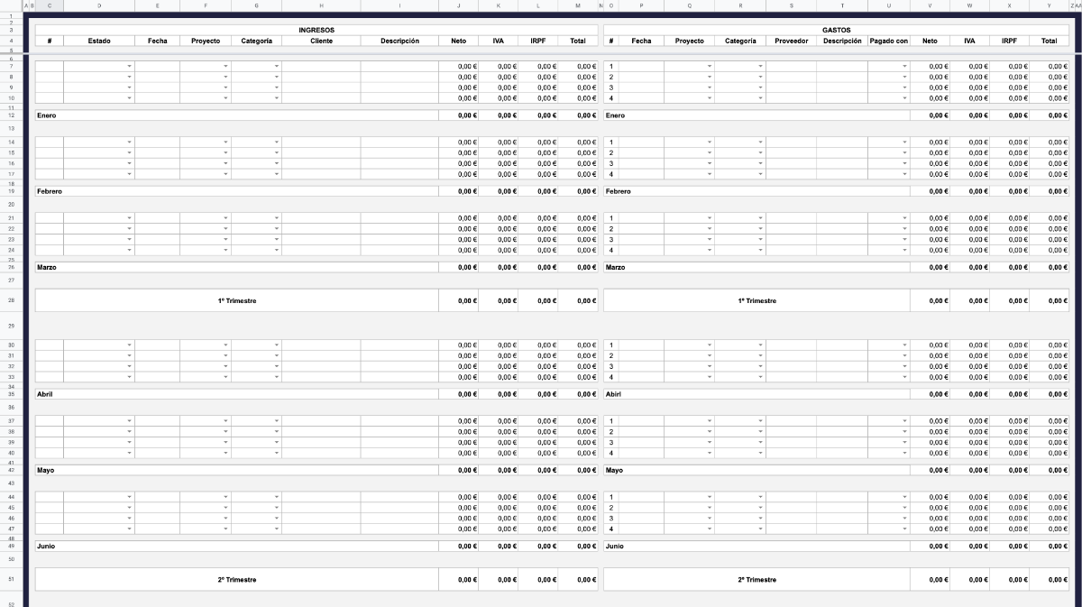Plantilla de Contabilidad